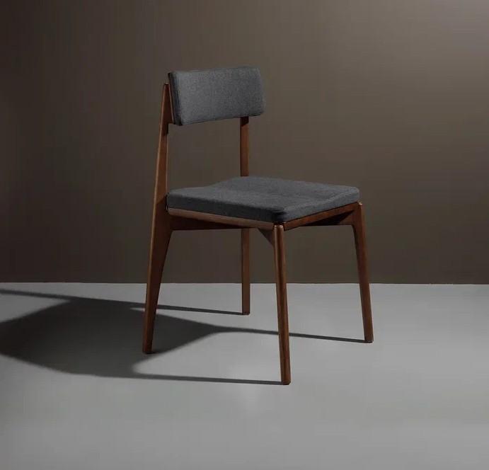 Стул Goash, рогожка, орех/темно-серый